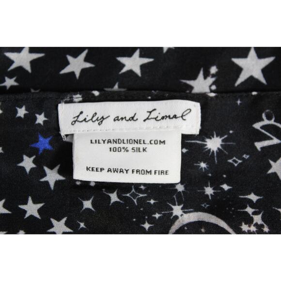 Lily and Lionel 100% silk celestial scarf moon stars astrology constellations - Picture 4 of 6